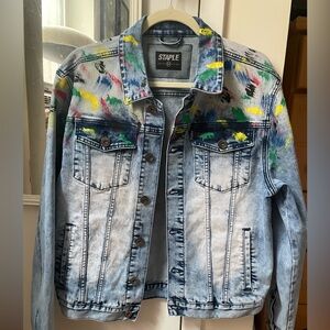 Staple Pigeon Painted Denim Jacket